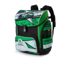 Детский школьный рюкзак Skoda Motorsport School Backpack R5, Black/Green